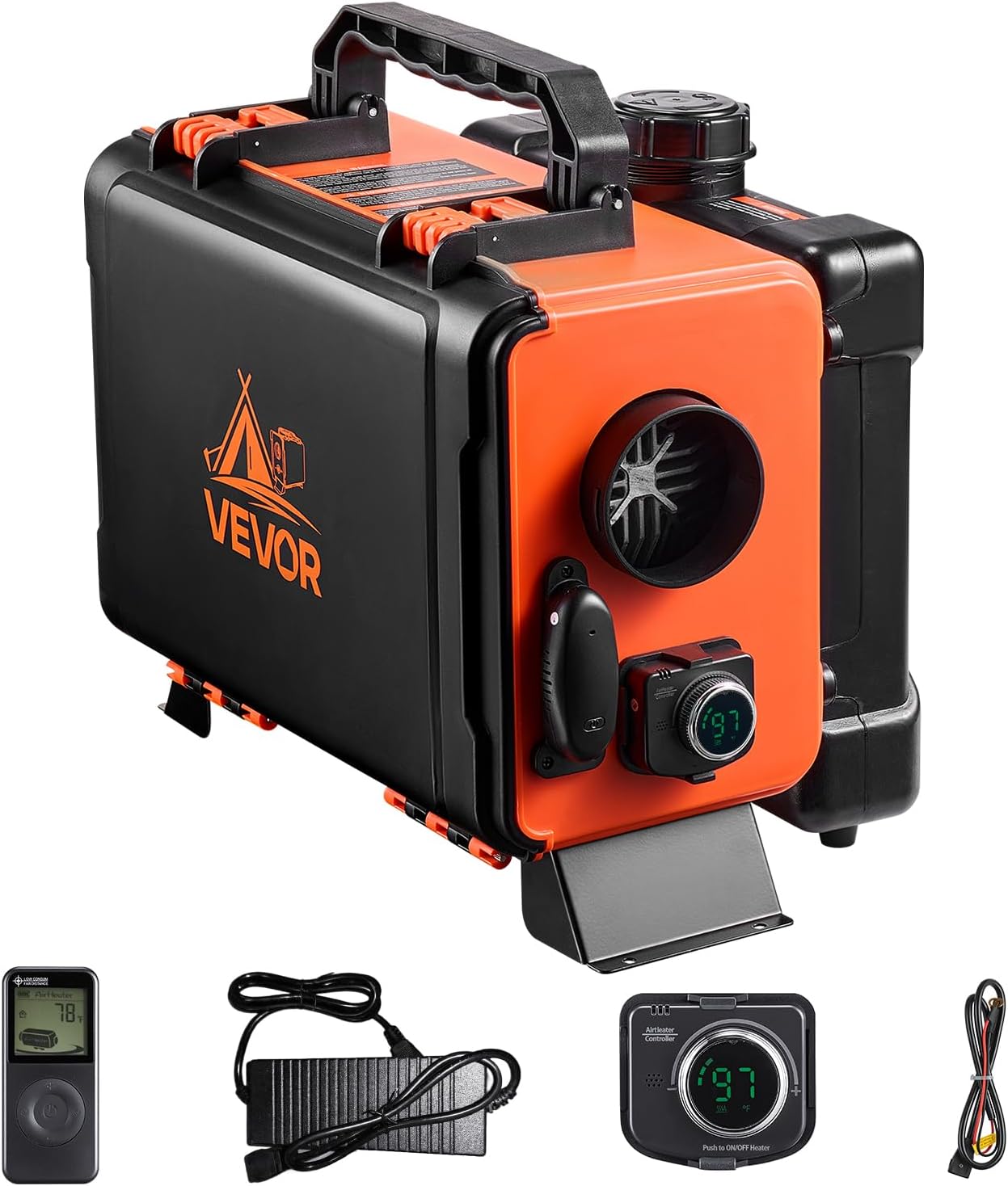VEVOR calefacción diésel portátil todo en uno 8 kW (depósito 4,5 L)